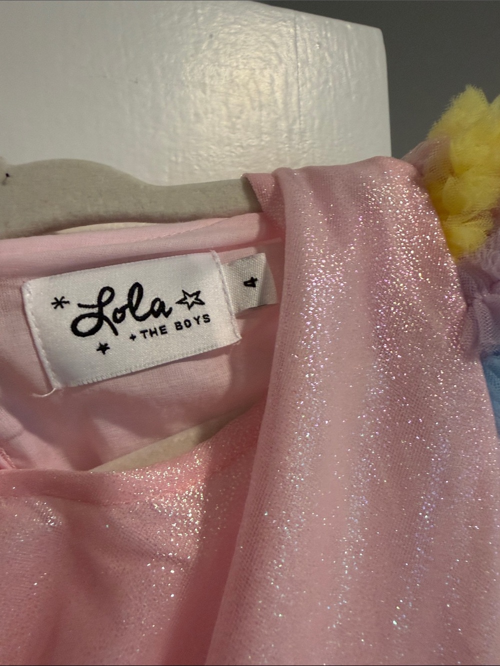 Lola + The Boys Pink Tulle Ice Cream Pom Party Dress - Picture 2 of 5
